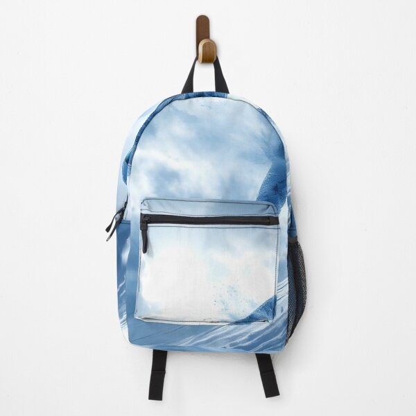 Item preview, Ice Storm Runner – Frozen Mountain Double Exposure Art designed and sold by DreamyWallVibes.