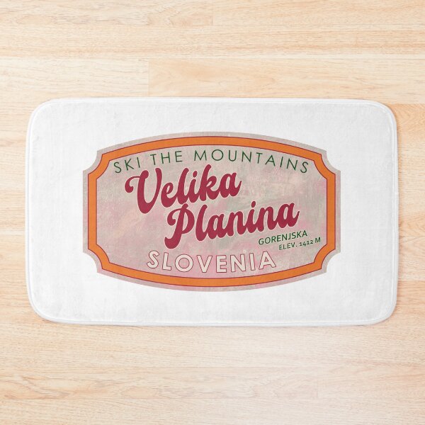 Item preview, Velika Planina, Slovenia, Gorenjska, Ski, textured skiing badge designed and sold by Wanderful-roads.