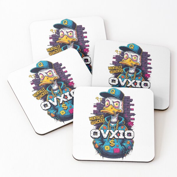 Item preview, "Mentally Quacked - Funny Urban Streetwear Duck Graffiti designed and sold by OVXIO.