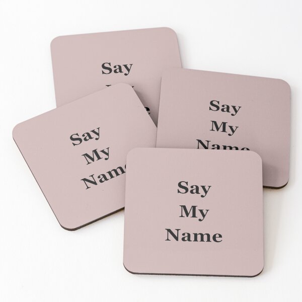 Item preview, Say My Name – Minimal Typography Design designed and sold by Heisenberg-Arts.