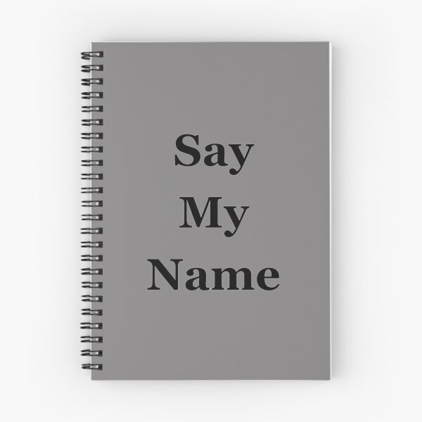 Item preview, Say My Name – Minimal Typography Design designed and sold by Heisenberg-Arts.