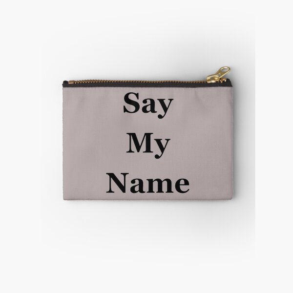 Item preview, Say My Name – Minimal Typography Design designed and sold by Heisenberg-Arts.