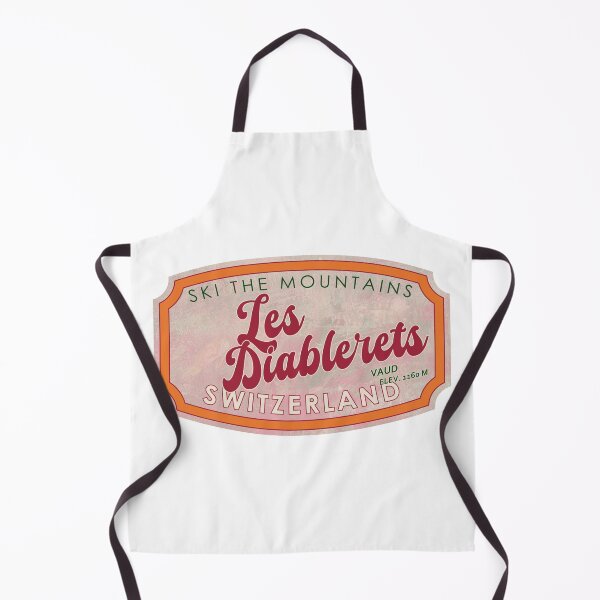 Item preview, Les Diablerets, Switzerland, Vaud, Ski, textured skiing badge designed and sold by Wanderful-roads.