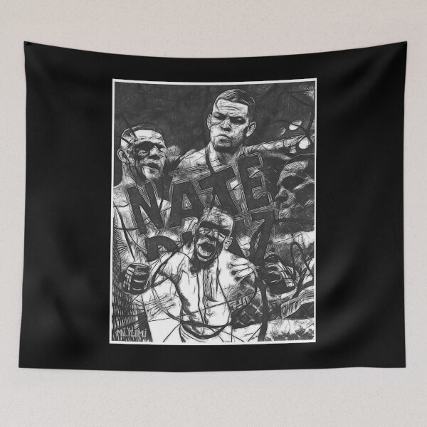 Item preview, Nate Diaz Black And White designed and sold by InfoArts.