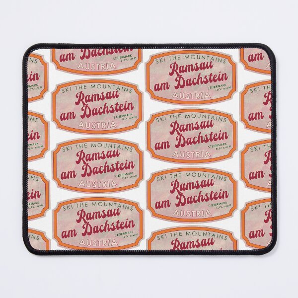 Item preview, Ramsau am Dachstein, Austria, Steiermark, Ski, textured skiing badge designed and sold by Wanderful-roads.