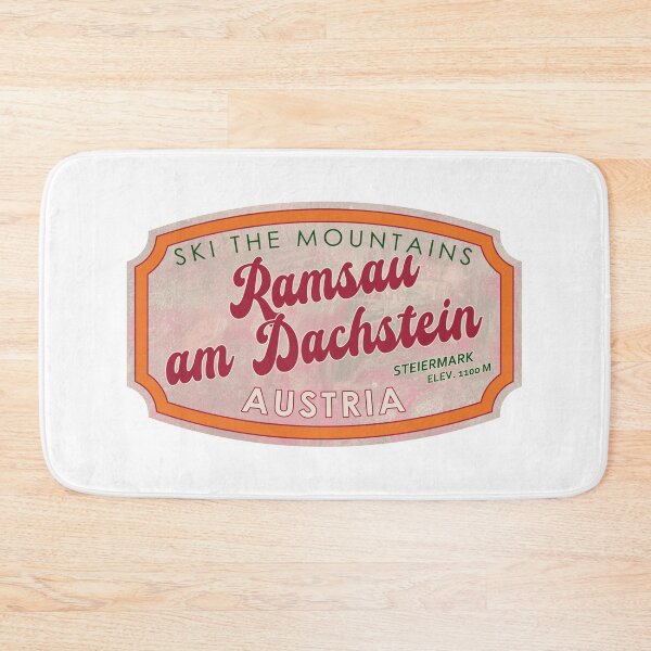 Item preview, Ramsau am Dachstein, Austria, Steiermark, Ski, textured skiing badge designed and sold by Wanderful-roads.