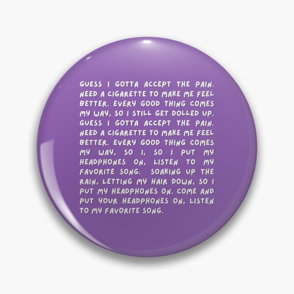 Item preview, Headphones On Lyrics - Addison Rae designed and sold by whygracie.