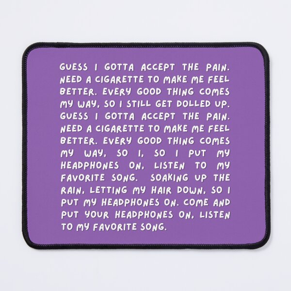 Item preview, Headphones On Lyrics - Addison Rae designed and sold by whygracie.