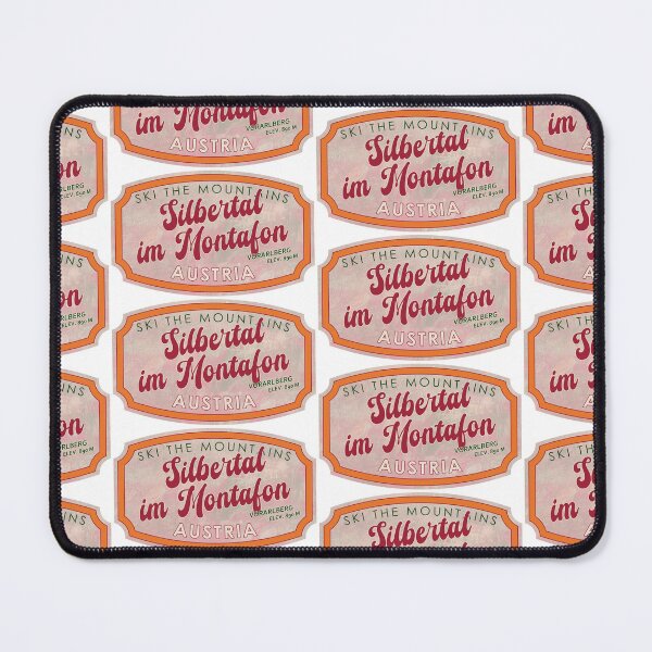 Item preview, Silbertal im Montafon, Austria, Vorarlberg, Ski, textured skiing badge designed and sold by Wanderful-roads.
