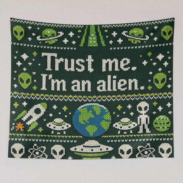 Item preview, Trust me I'm an alien space knitting pattern designed and sold by Mauswohn.