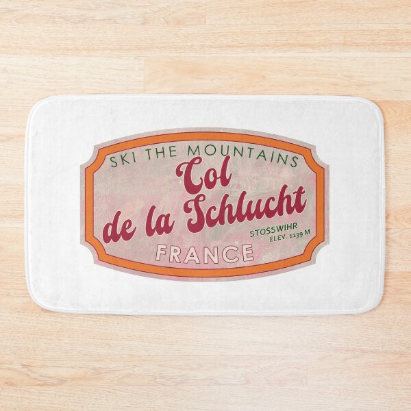 Item preview, Col de la Schlucht, France, Stosswihr, Ski, textured skiing badge designed and sold by Wanderful-roads.
