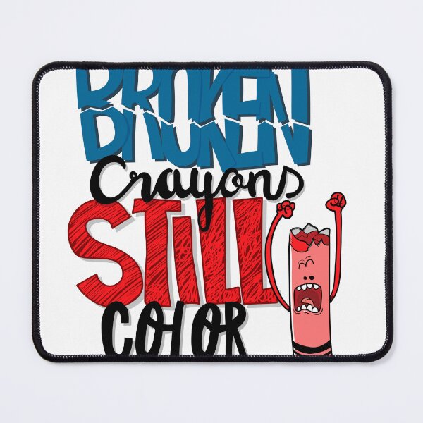 Item preview,  broken crayons still color lettering-background-with-crayon designed and sold by tshirtsdesign9.