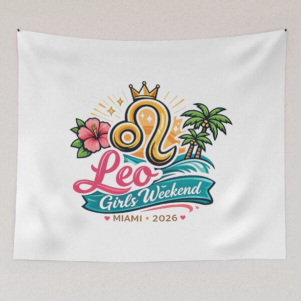 Item preview, Leo Zodiac Tropical Vacation Miami Girls Weekend 2026 designed and sold by SplashTastic.