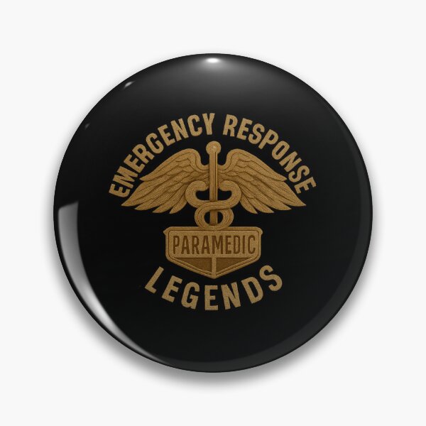 Item preview, Vintage Paramedic Badge - Emergency Response Legends Emblem designed and sold by MKreative Studio.