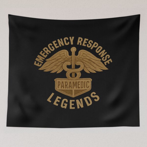 Item preview, Vintage Paramedic Badge - Emergency Response Legends Emblem designed and sold by MKreative Studio.