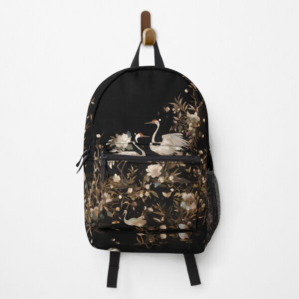Item preview, Golden Crane & Peony Mother-of-Pearl Art – Korean Nacre Inspired Luxury Floral Birds Design designed and sold by Windy-market.