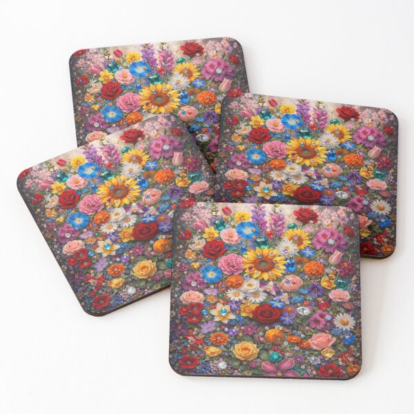 Item preview, Copy of Garden of enchanted flowers and gems designed and sold by Uniqueartai.