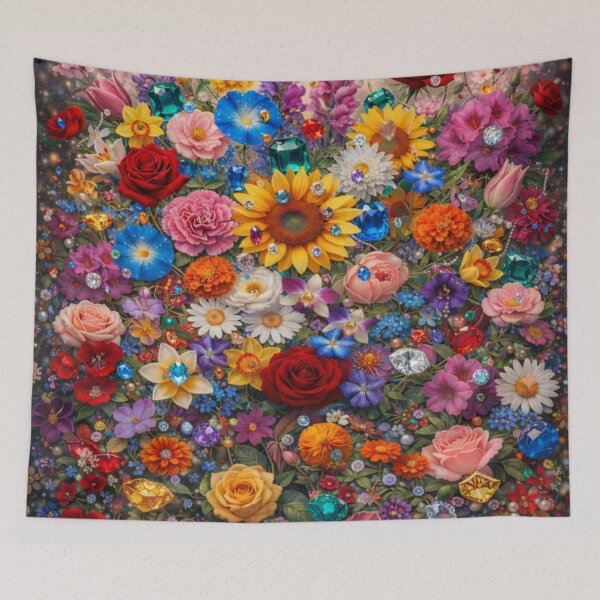 Item preview, Copy of Garden of enchanted flowers and gems designed and sold by Uniqueartai.