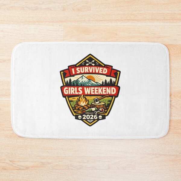 Item preview, I Survived Girls Weekend 2026 Retro Adventure Camping Humor designed and sold by SplashTastic.