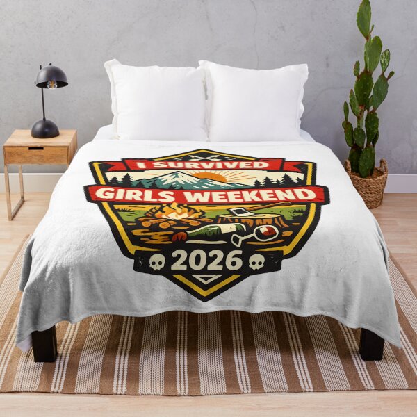 Item preview, I Survived Girls Weekend 2026 Retro Adventure Camping Humor designed and sold by SplashTastic.