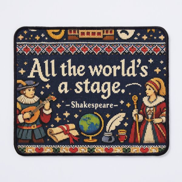 Item preview, Shakespeare All The World's A Stage Knitting Pattern Design designed and sold by Mauswohn.