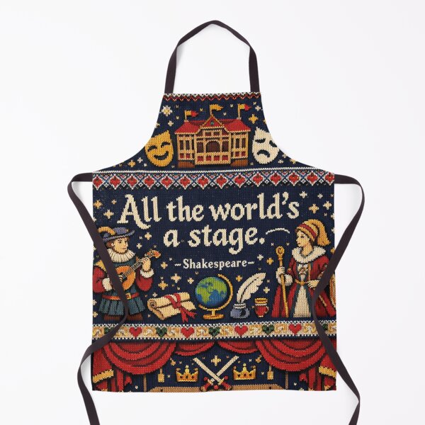 Item preview, Shakespeare All The World's A Stage Knitting Pattern Design designed and sold by Mauswohn.
