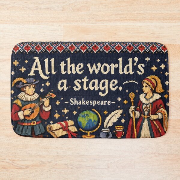 Item preview, Shakespeare All The World's A Stage Knitting Pattern Design designed and sold by Mauswohn.