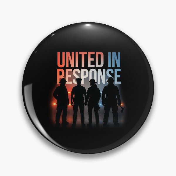 Item preview, United in Response - Emergency Responder Silhouette Design designed and sold by MKreative Studio.