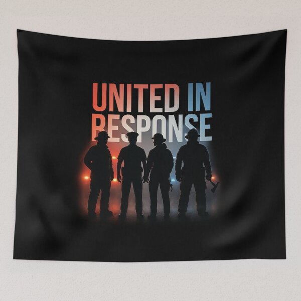 Item preview, United in Response - Emergency Responder Silhouette Design designed and sold by MKreative Studio.