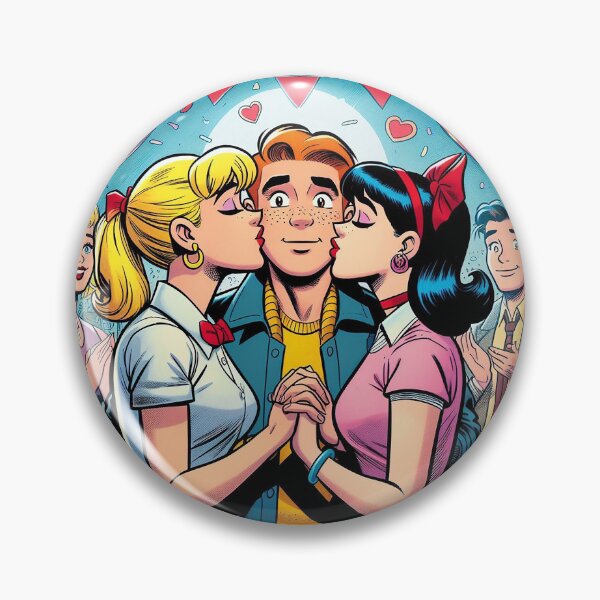 Item preview, Why Choose? – Retro Comic Love Triangle Pop Art Illustration designed and sold by DiamondSkyShirt.