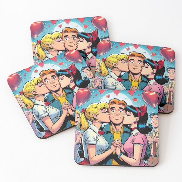 Item preview, Why Choose? – Retro Comic Love Triangle Pop Art Illustration designed and sold by DiamondSkyShirt.
