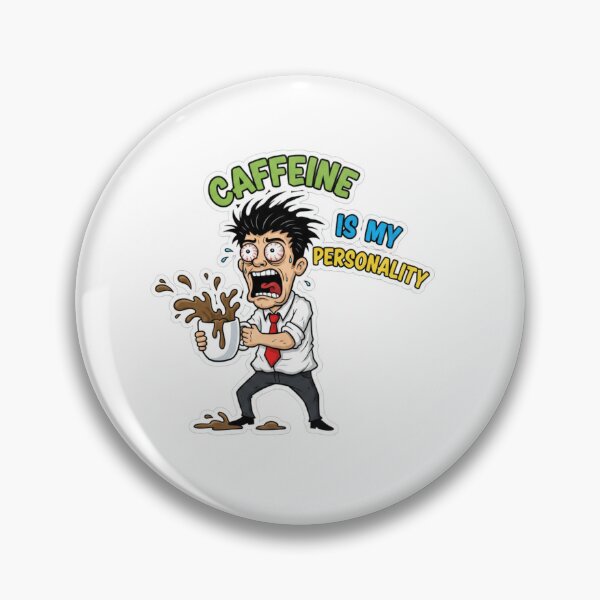 Item preview, Caffeine Is My Personality – Funny Office Coffee Addict Shirt designed and sold by Imaginarium of Chaos falcon88 .