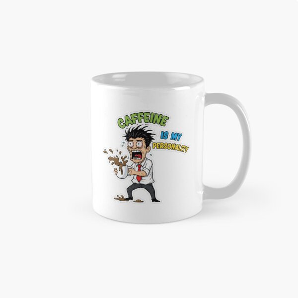 Item preview, Caffeine Is My Personality – Funny Office Coffee Addict Shirt designed and sold by Imaginarium of Chaos falcon88 .