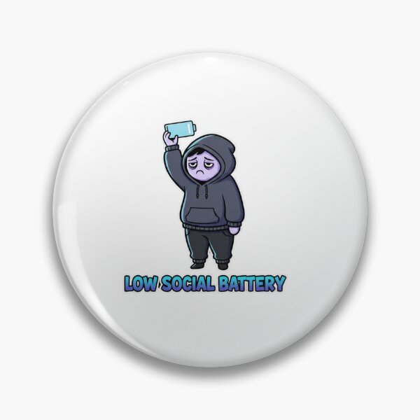 Item preview, Low Social Battery – Introvert Mood Shirt designed and sold by Imaginarium of Chaos falcon88 .