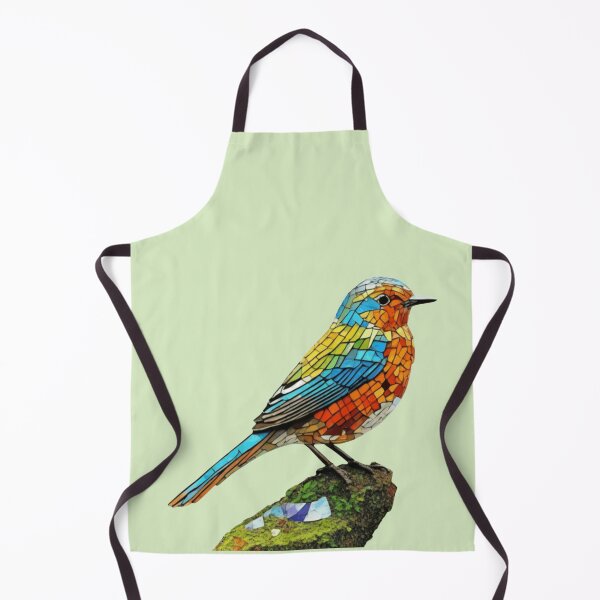 Item preview, bird on the stone mosaic designed and sold by designmari.