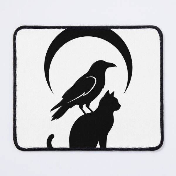 Item preview, Lunar Raven and Mystic Black Cat Sigil designed and sold by IllumeInk.