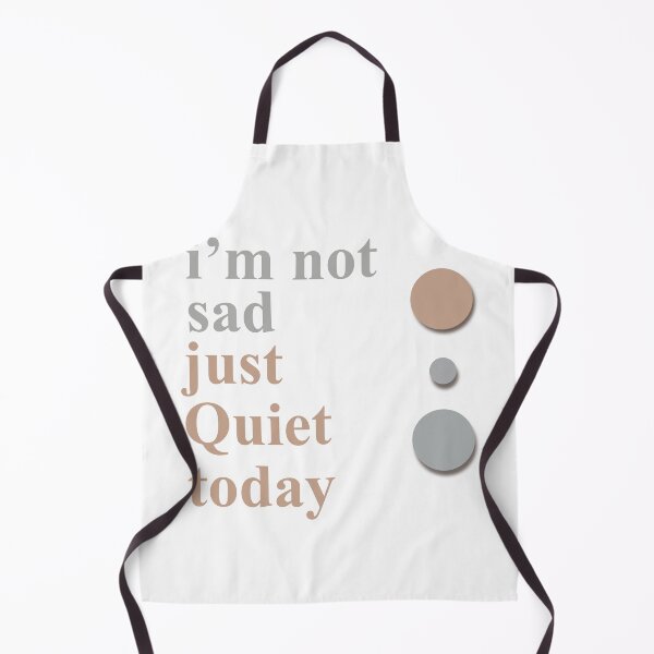 Item preview, Quiet Today, Not Sad — Minimal Emotional Typography designed and sold by MadCatDesign77.