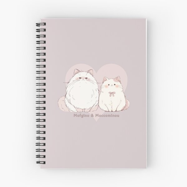 Item preview, Mofgino & Moccominou - Fluffy Cat Love Heart designed and sold by mofmof-design.