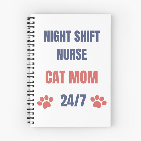 Item preview, Night Shift Nurse Cat Mom Shirt – 24/7 RN Working Mom Gift for Cat Lovers designed and sold by ZACKLAB.