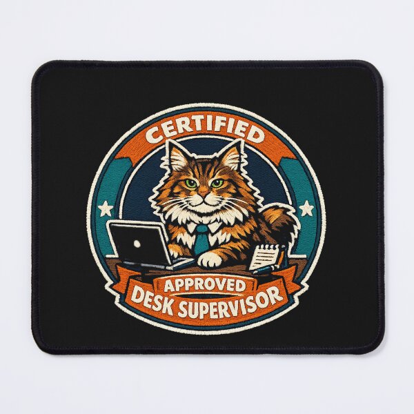 Item preview, Certified Desk Supervisor Maine Coon Patch designed and sold by KylianStoreMx.