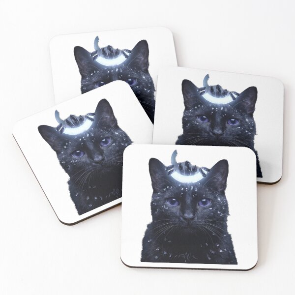 Item preview, Moonlit Raven and Mystic Cat Sigil designed and sold by IllumeInk.