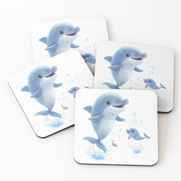 Item preview, Baby Dolphins designed and sold by bubblyrainbow.