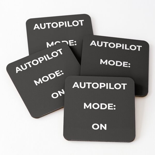 Item preview, Autopilot: On – Soft Burnout Aesthetic Quote designed and sold by lowenergyclubco.