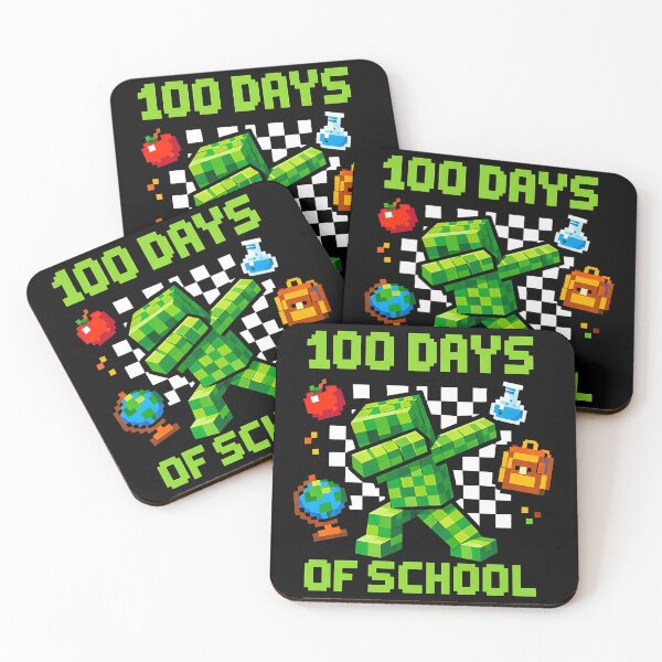 Item preview, 100 Days of School Gamer Pixel Block Celebration designed and sold by Merchrise.