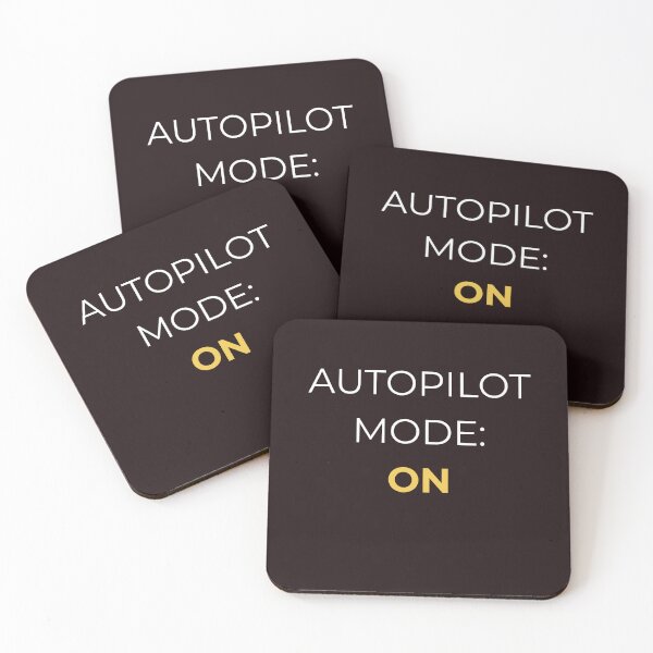 Item preview, Autopilot: On – Soft Burnout Aesthetic Quote designed and sold by lowenergyclubco.