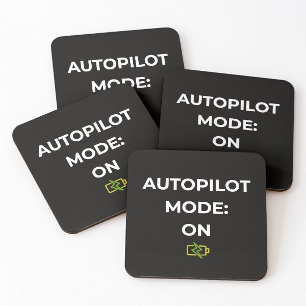 Item preview, Autopilot: On – Soft Burnout Aesthetic Quote designed and sold by lowenergyclubco.