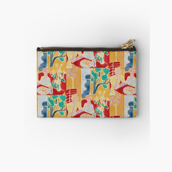 Item preview, Deux Fillettes Fond Jaune Et Rouge by Henri Matisse: Fauvist Art Print designed and sold by artofuniverse.