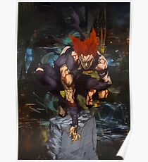 Water Stream Rock Smashing Poster