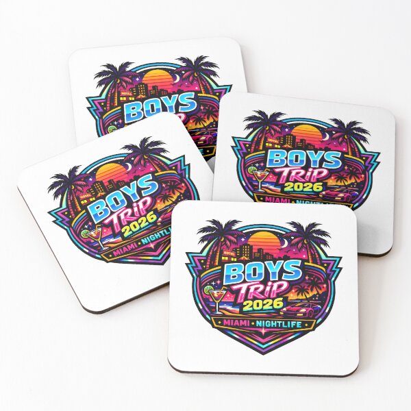 Item preview, Miami Nightlife Boys Trip 2026 Vaporwave Retro 80s designed and sold by SplashTastic.