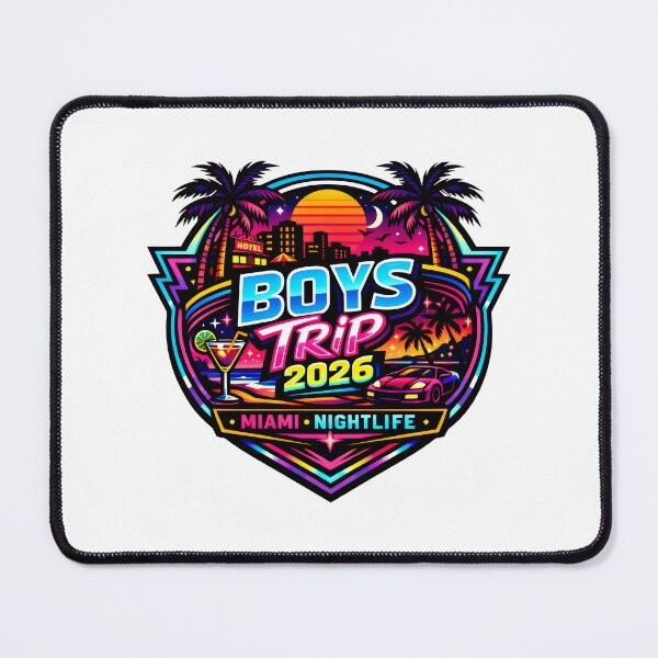 Item preview, Miami Nightlife Boys Trip 2026 Vaporwave Retro 80s designed and sold by SplashTastic.